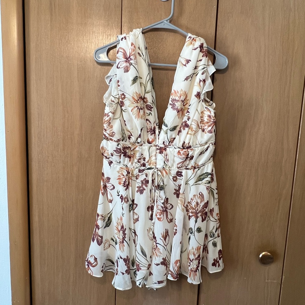 Floral Sleeveless Romper